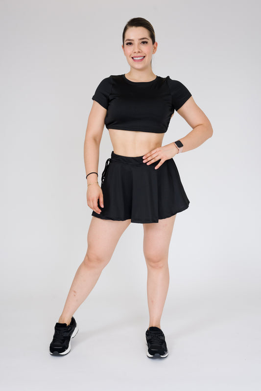 BLUSA CROP COPAS ESPALDA AMARRE