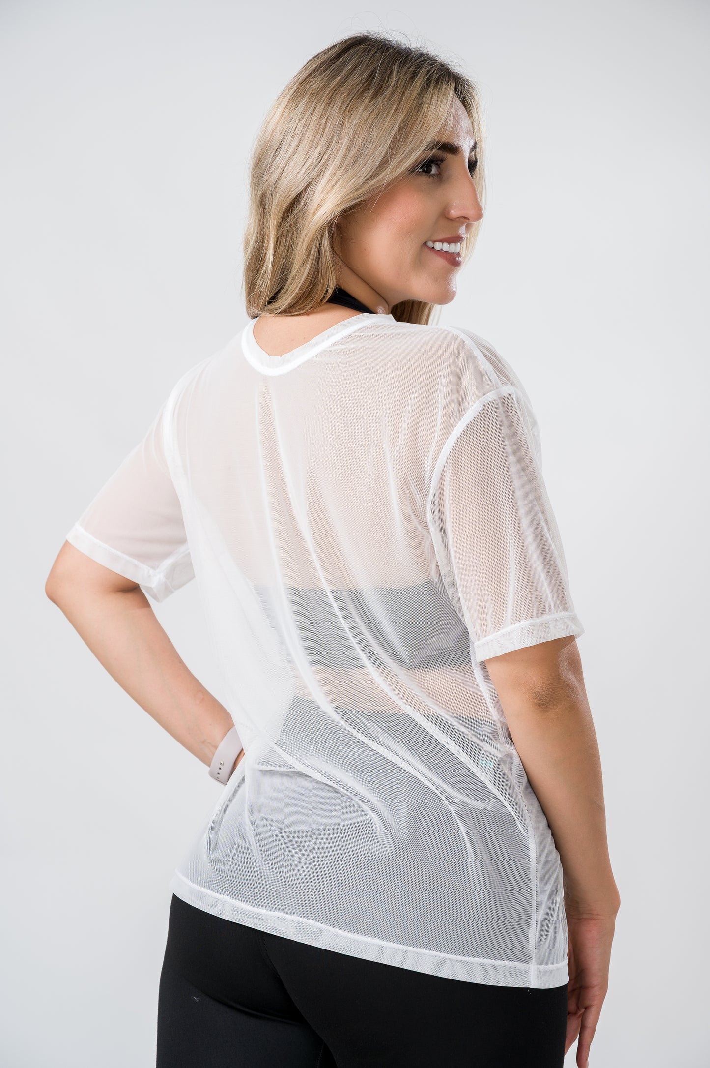 PLAYERA MESH OVERSIZE