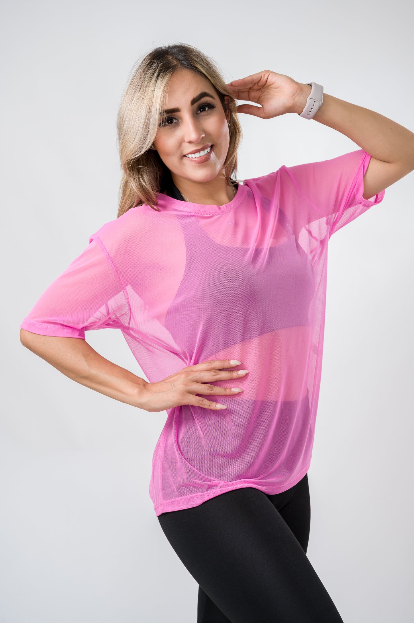 PLAYERA MESH OVERSIZE