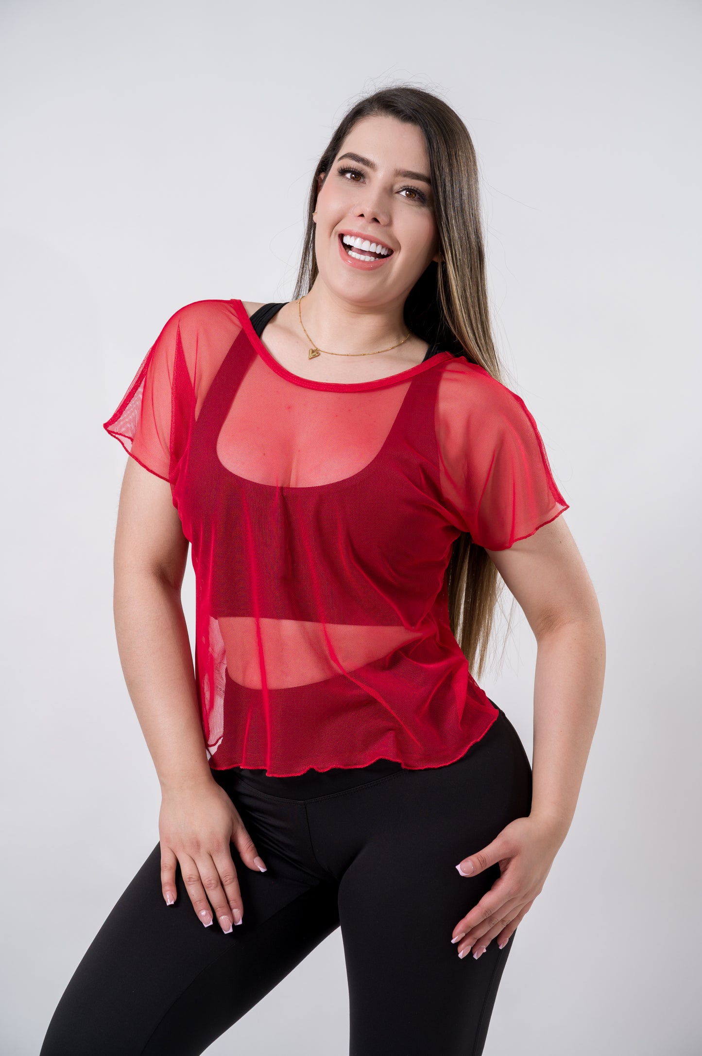 BLUSA MESH TWIST