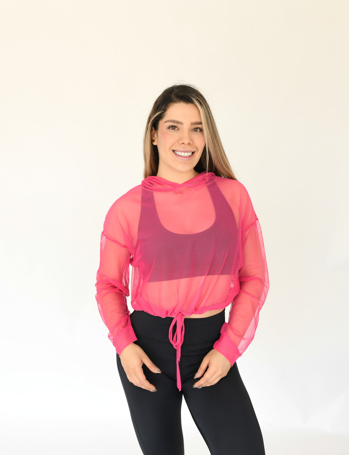 SUDADERA MESH ESPALDA ABIERTA