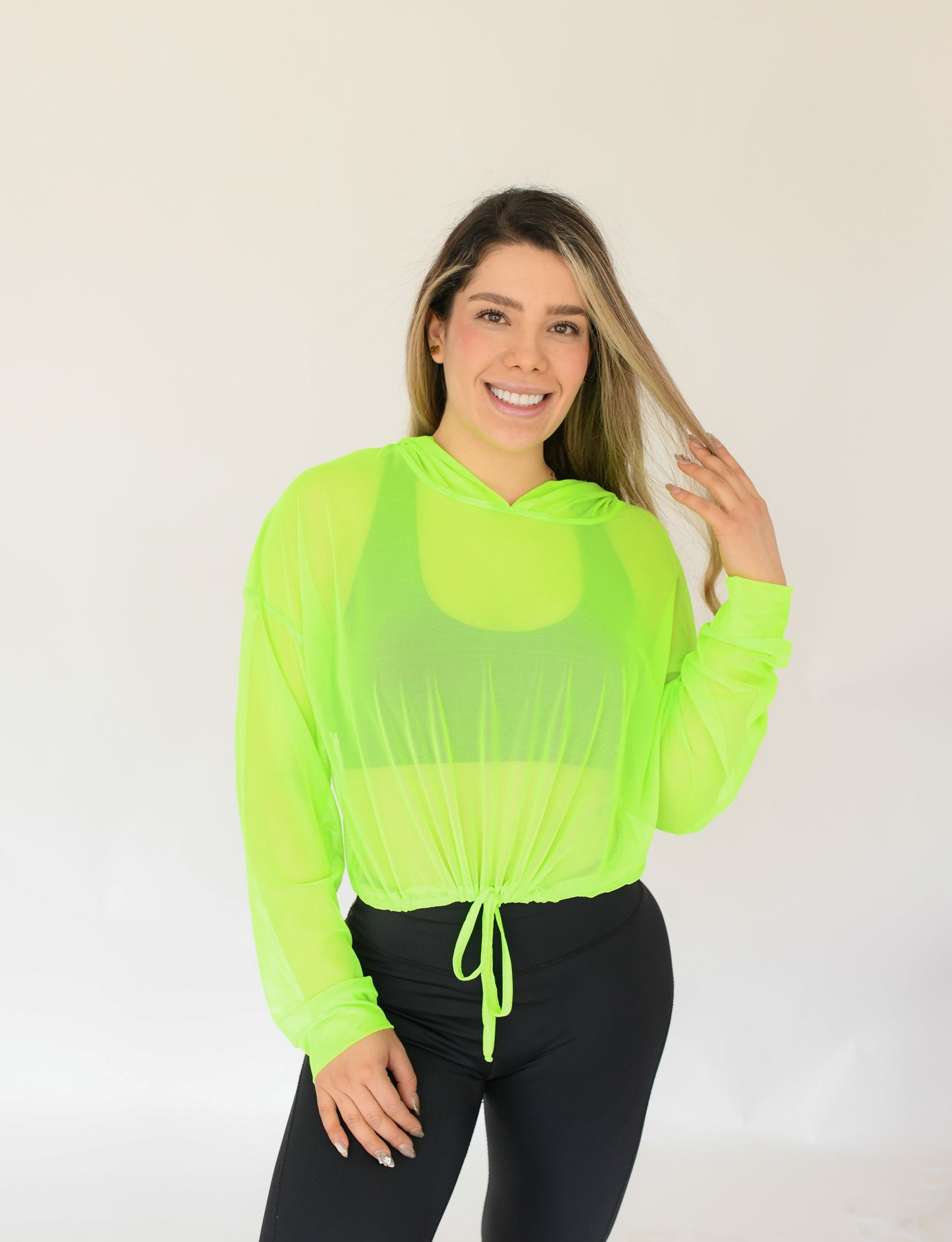 SUDADERA MESH ESPALDA ABIERTA