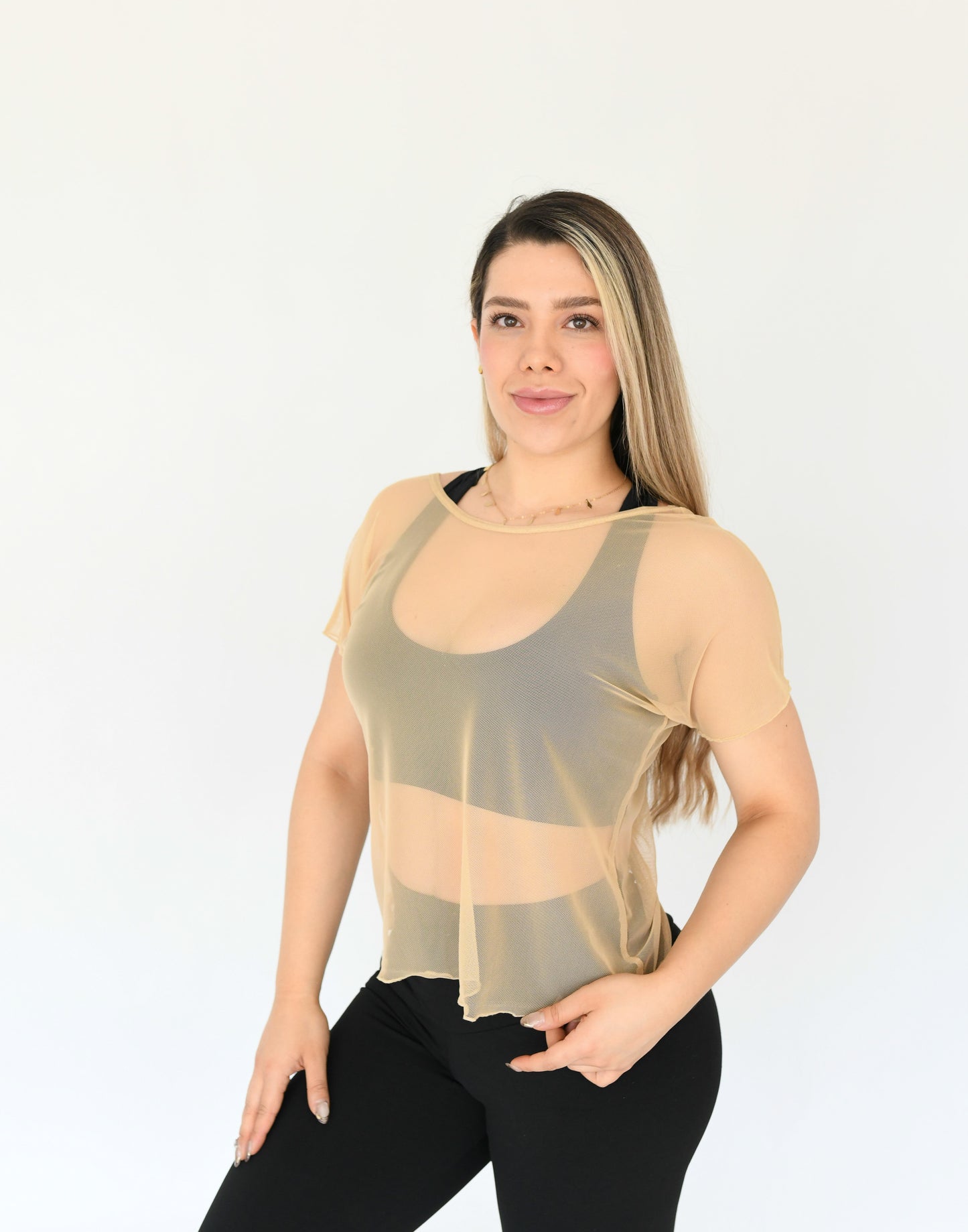 BLUSA MESH TWIST