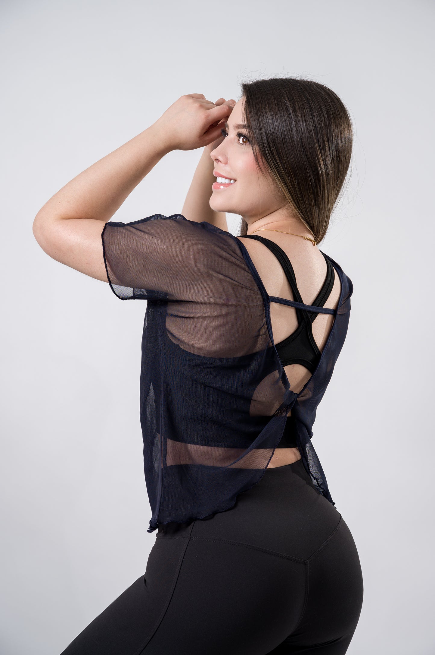 BLUSA MESH TWIST