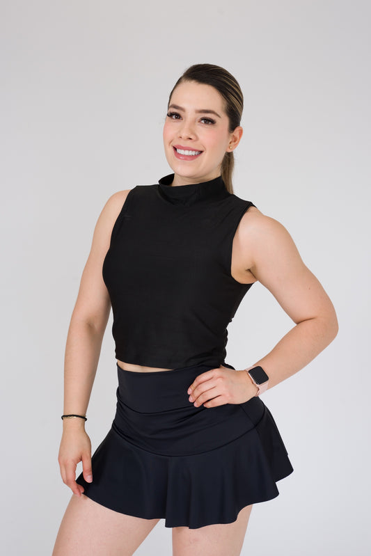 BLUSA SISA CUELLO CON COPAS MICROPERFORADA