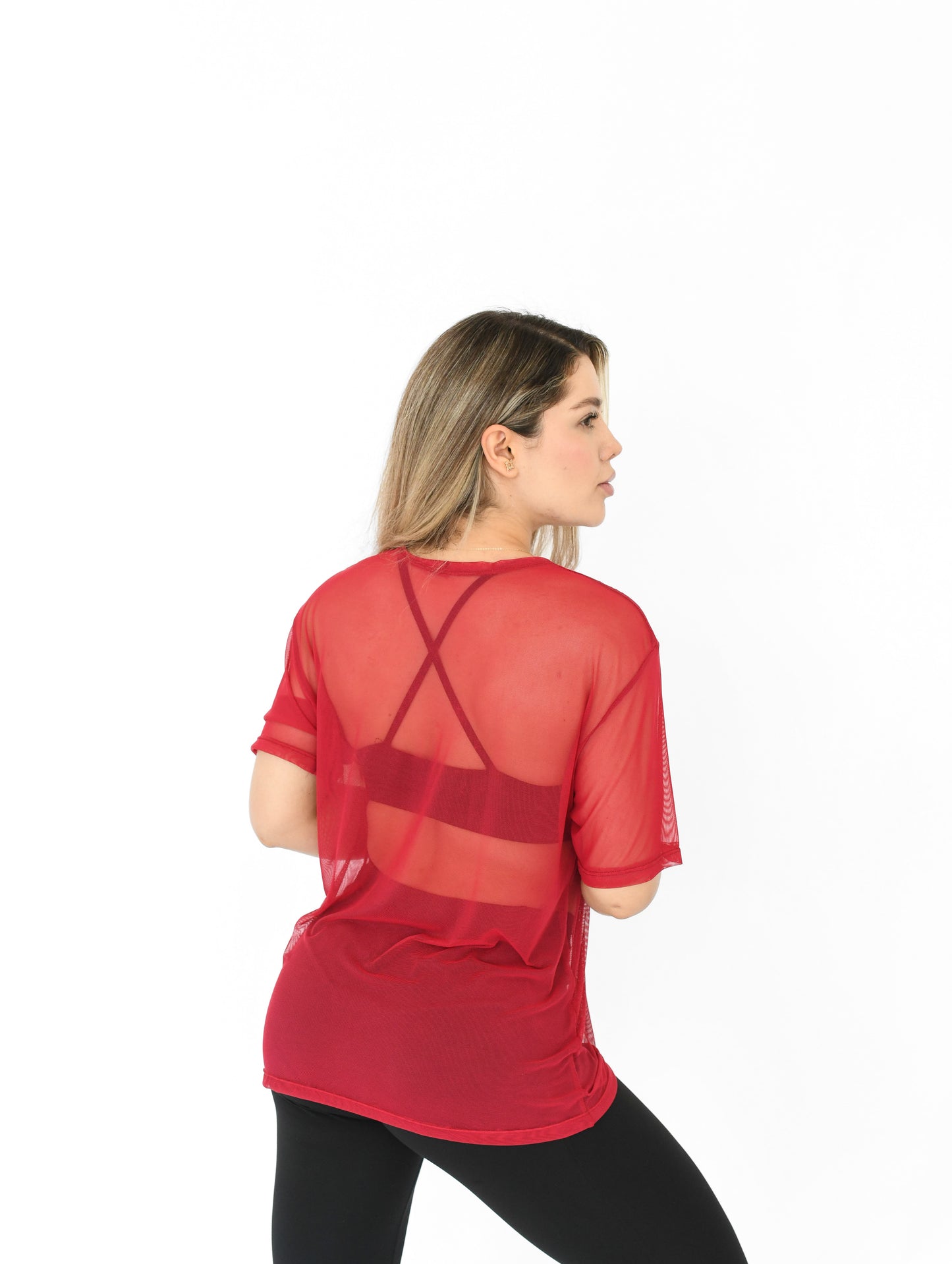 PLAYERA MESH OVERSIZE