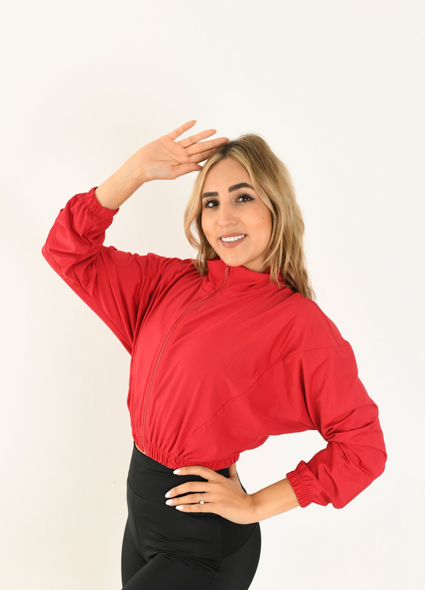 CHAMARRA BOMBER MICROPERFORADA