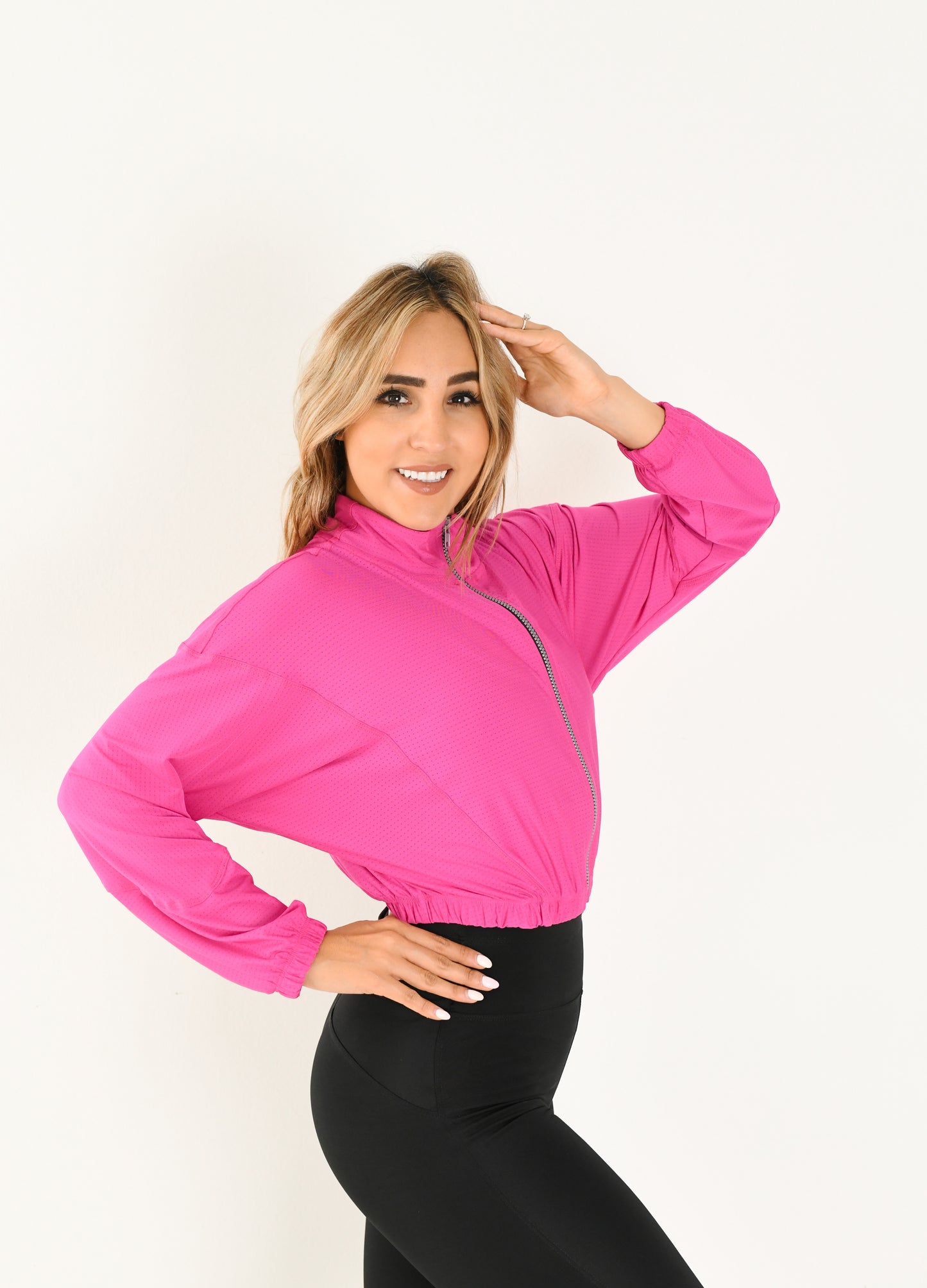 CHAMARRA BOMBER MICROPERFORADA