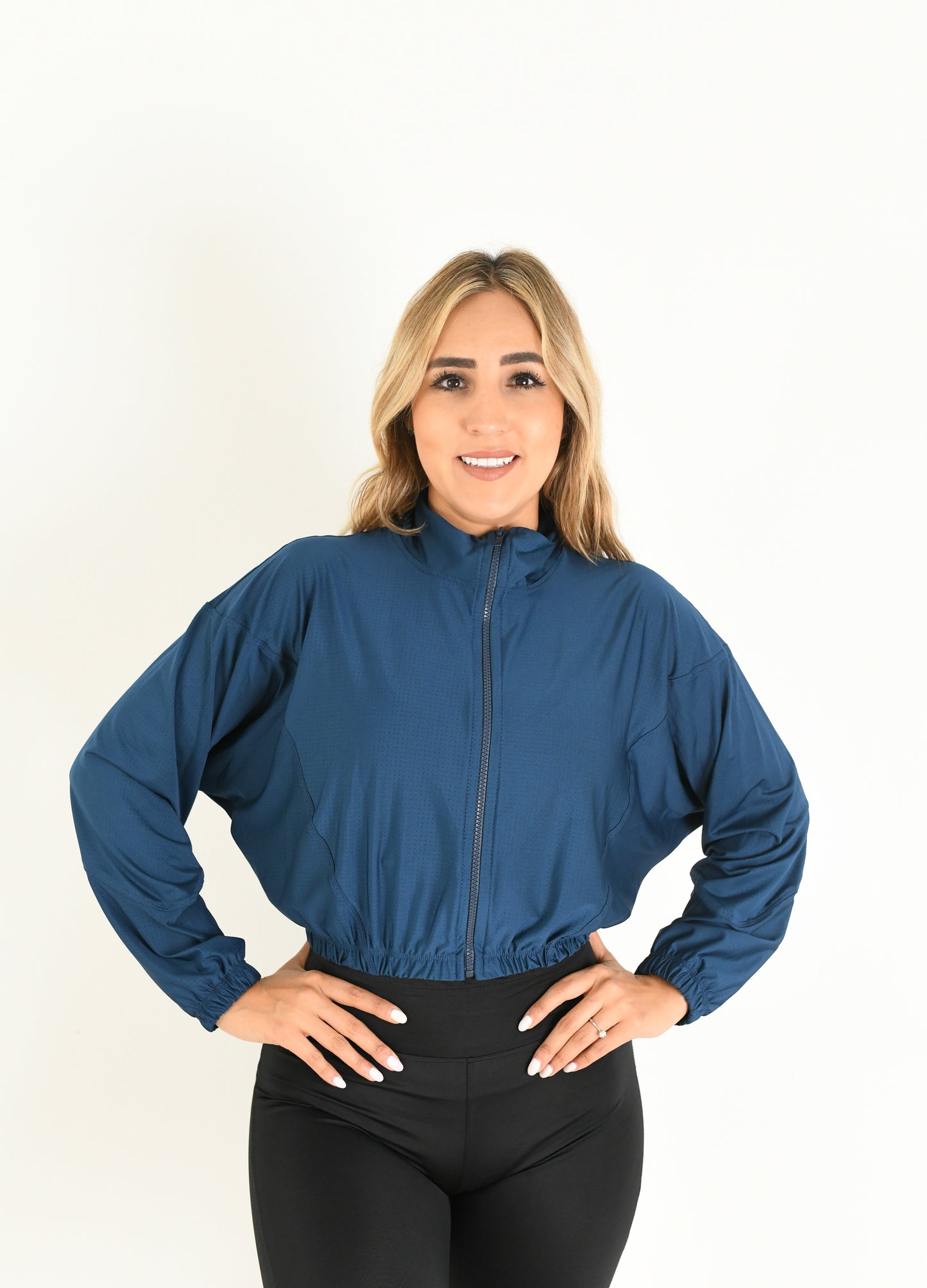 CHAMARRA BOMBER MICROPERFORADA